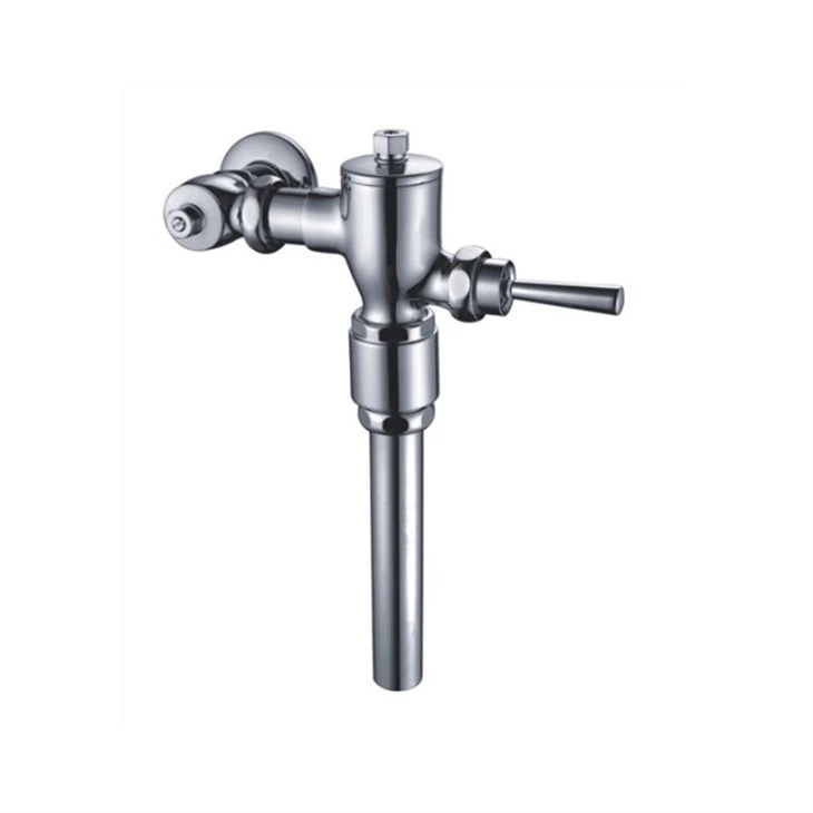 New Designed Easy Installation Brass Sliver WC Toilet Flush Valve